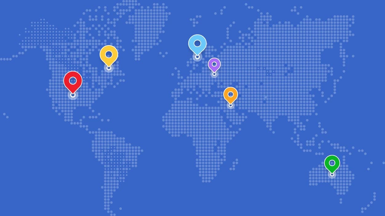 World map highlighting Code Gradients' partner regions